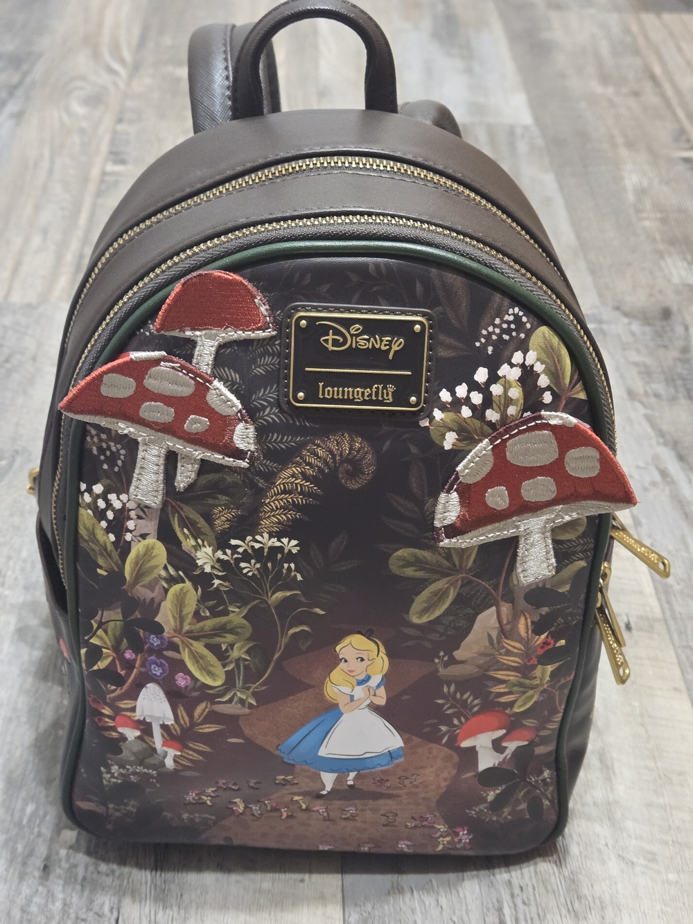 Disney x Loungefly Alice in Wonderland Mushroom Mini Backpack